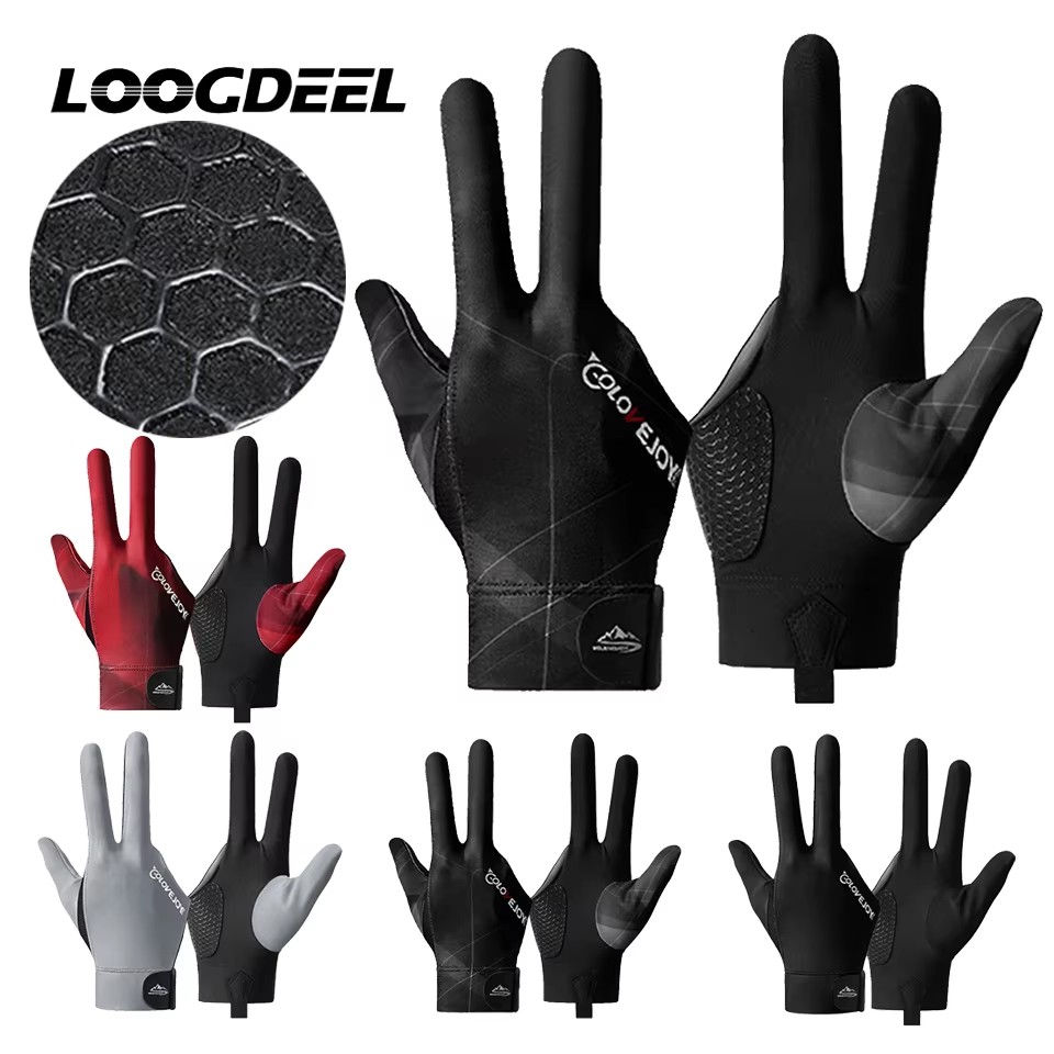 Table Tennis Us Open - LOOGDEEL 1 Stück Billard-Handschuhe, Snooker-Tischtennis-Handschuhe, verbesserte