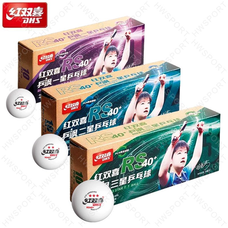 Table Tennis Ball Brand - DHS Tischtennisbälle RS40+, brandneue ITTF-zugelassene Ping-Pong-Bälle,