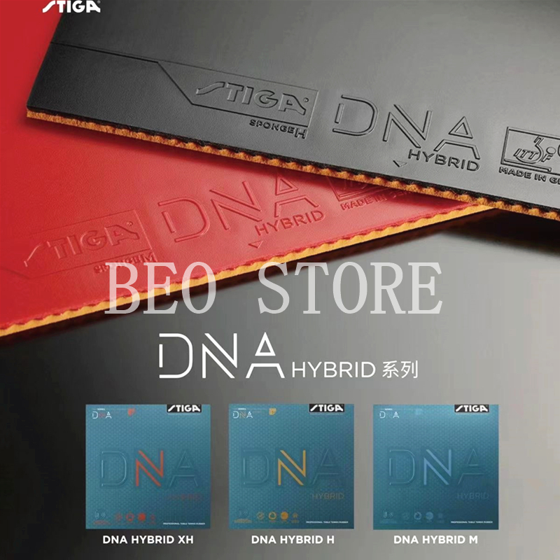 Table Tennis Hybrid Rubbers - Stiga DNA Hybrid Tischtennis Gummi profession