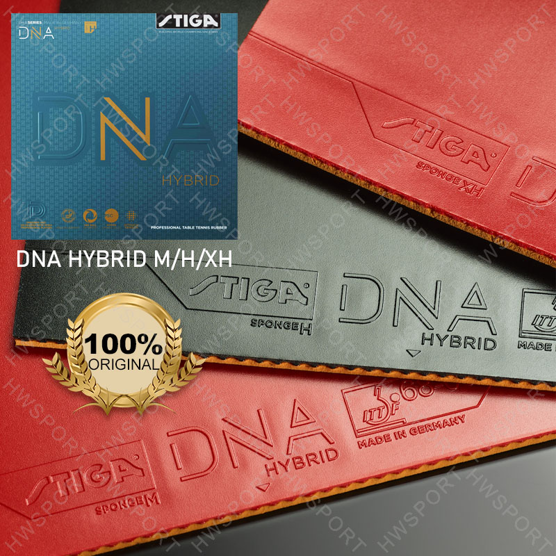 Table Tennis Hybrid Rubbers - STIGA DNA HYBRID Series Tischtennis-Belag, professionelles,
