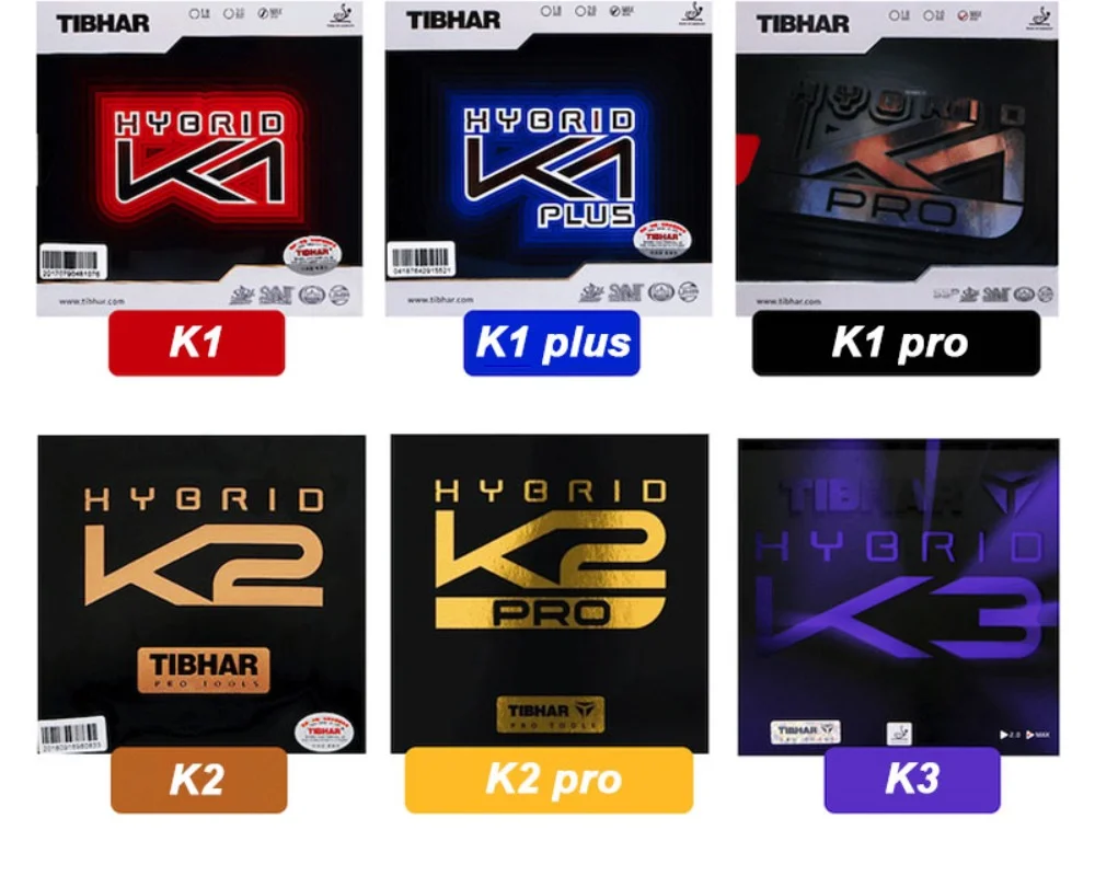 Table Tennis Hybrid Rubbers - Original tibhar hybrid k1 pro plus