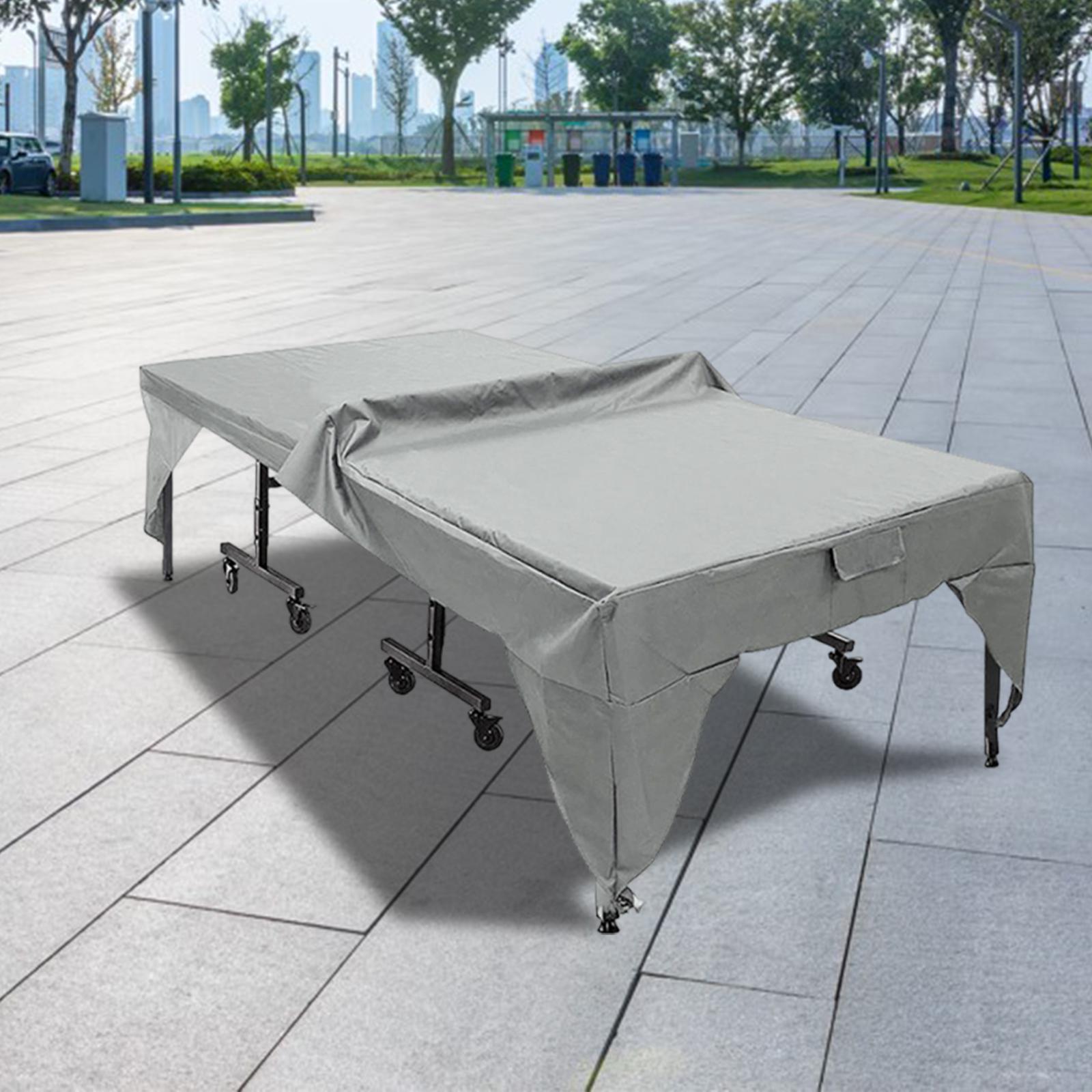 Table Tennis Or Tennis Table - Robuste Outdoor-Tischtennisplatte-Abdeckung Wasserdichter 600D Oxford-Stoff Tischtennisschutz