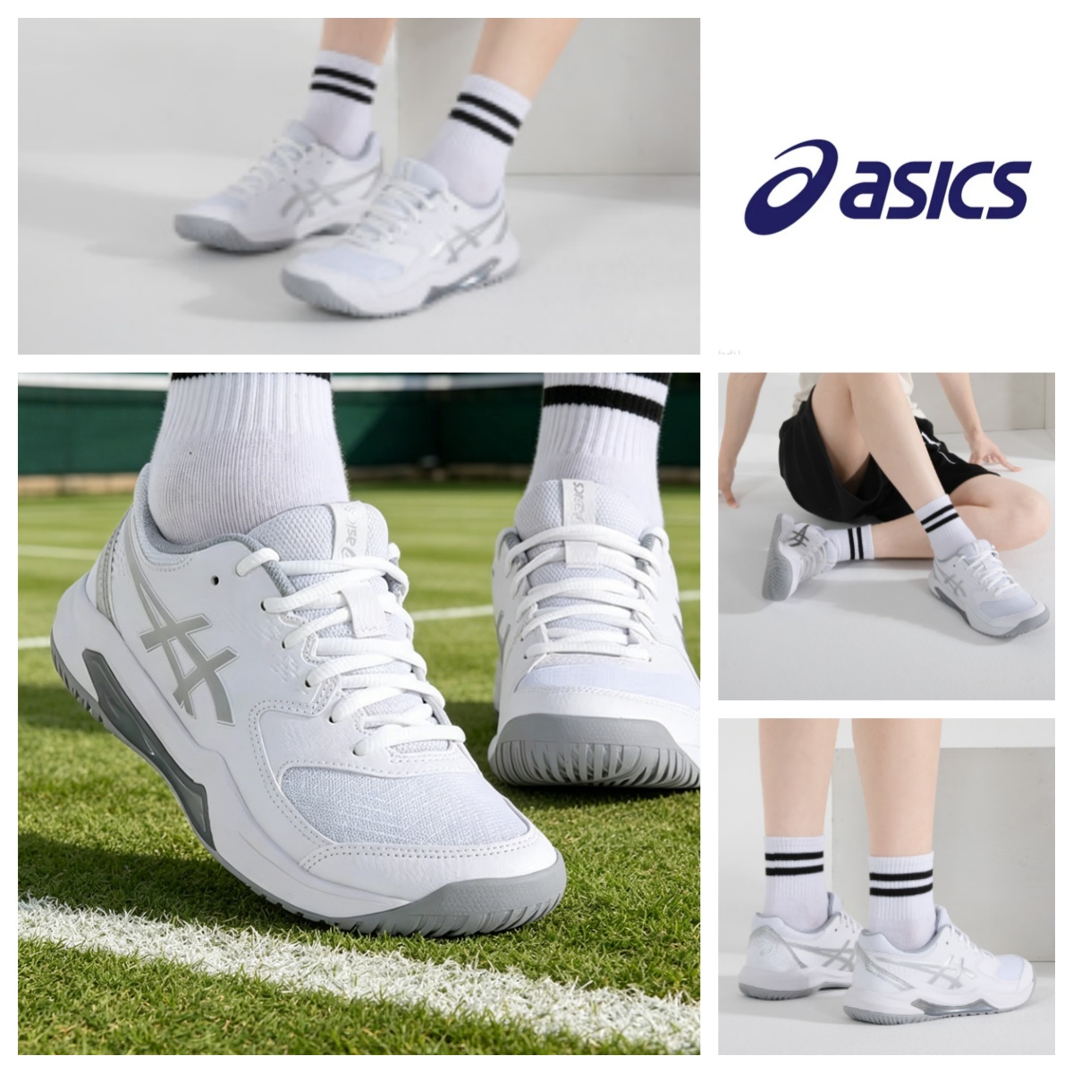 Table Tennis Shoes Asics - Asics Damen-Tennisschuhe, atmungsaktiv, rutschfest, verschleißfest, leicht,