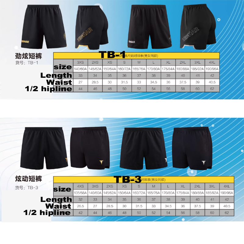Tibhar Tischtennis-Shorts TB-1 – Table Tennis Daily Bewertung und Preis
