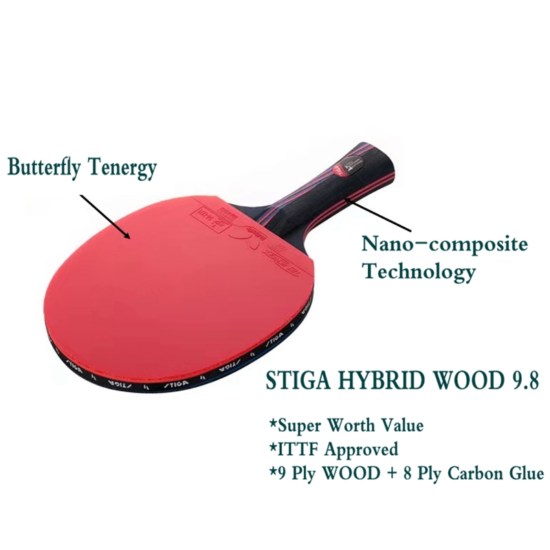 STIGA-Hybrid Wood 9.8 Tischten – Table Tennis Hybrid Rubbers Bewertung und Preis