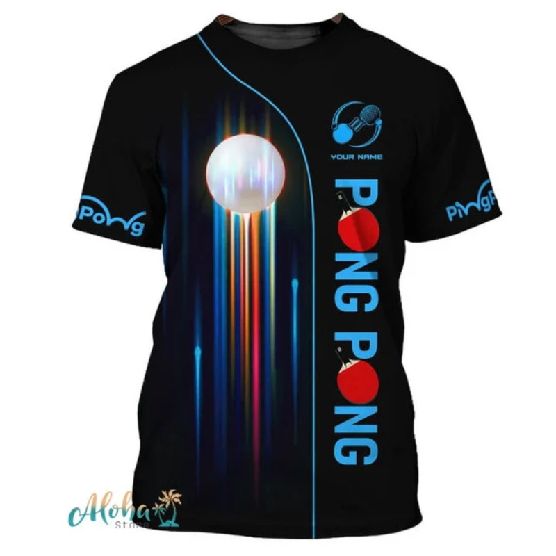 Voller Druck Ping Pong T-shirt – Table Tennis Daily Bewertung und Preis
