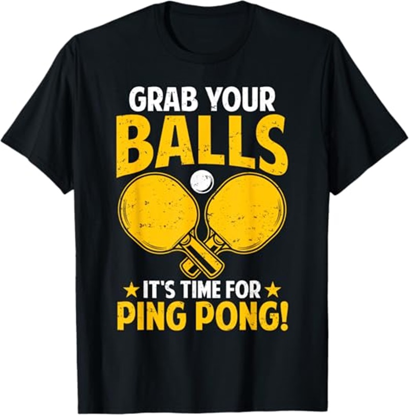 Voller Druck Ping Pong T-shirt – Table Tennis Daily Bewertung und Preis